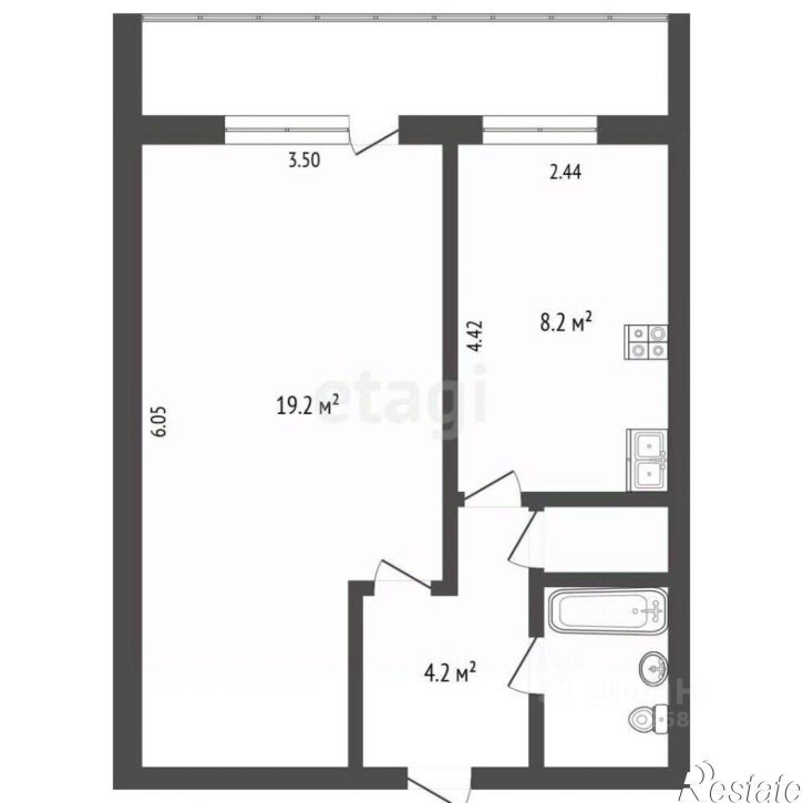 1-комн квартира ул Пролетарская, 56,  д. 56