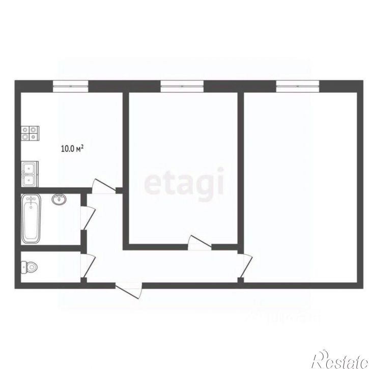 2-комн квартира ул Строителей, 18,  д. 18