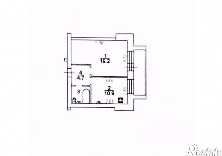1-комн квартира ул Колхозная, 60а,  д. 60а