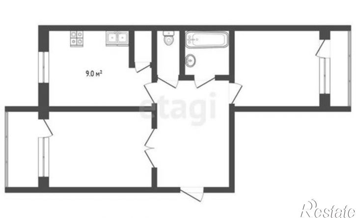 2-комн квартира ул Карла Маркса, 113а,  д. 113а