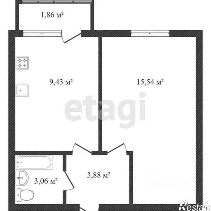 1-комн квартира Окружное шоссе, 32а,  д. 32а