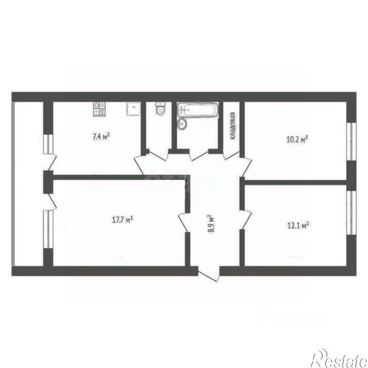 3-комн квартира ул Кубинская, 16,  д. 16