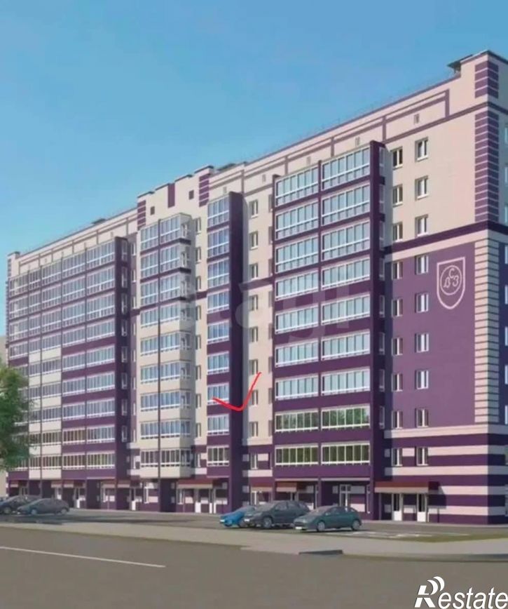 1-комн квартира в новом доме улица Возрождения, 57к1