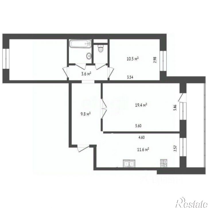 3-комн квартира ул Маршала Конева, 22а,  д. 22а