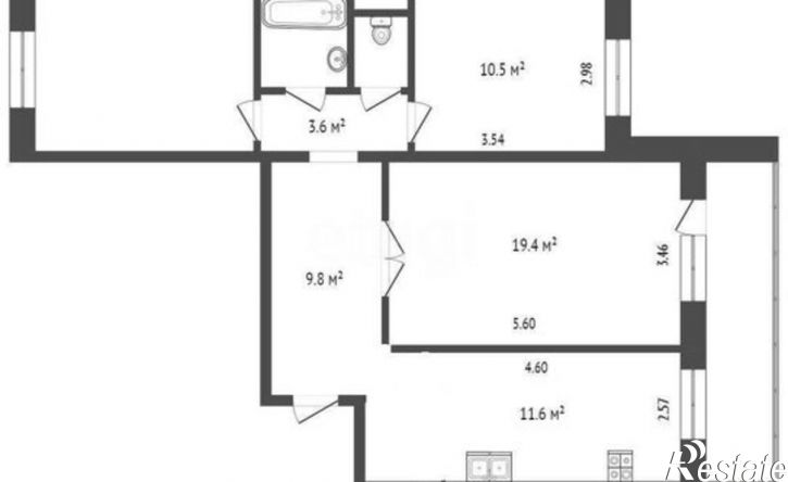 3-комн квартира ул Маршала Конева, 22а,  д. 22а