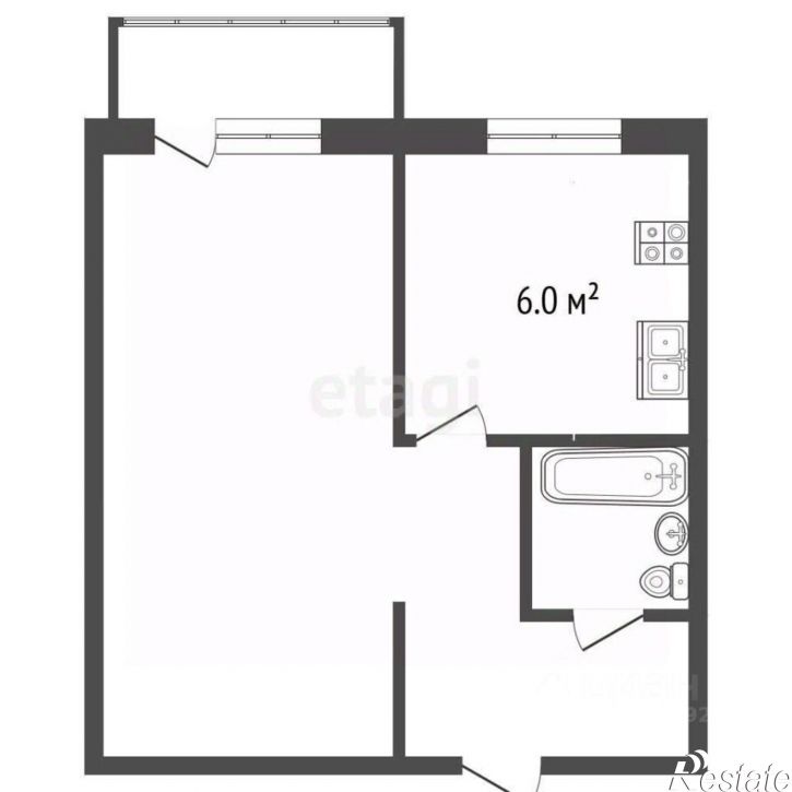 1-комн квартира пр-кт Победы, 44,  д. 44