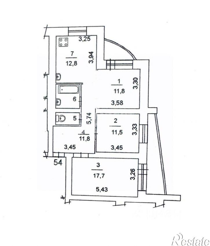 3-комн квартира ул Сергея Преминина, 1,  д. 1