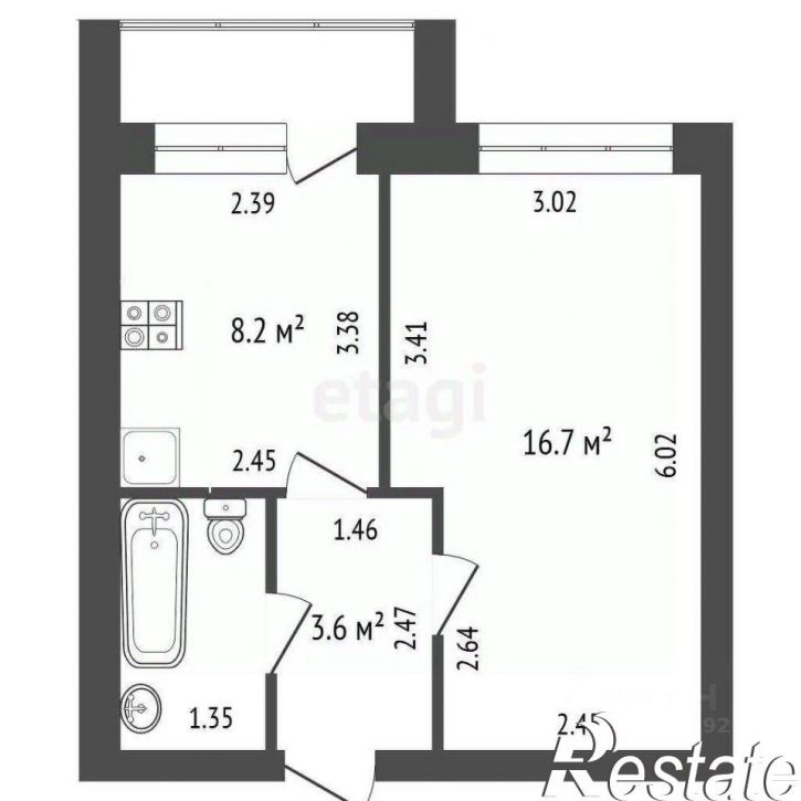 1-комн квартира Усадебная улица, 3,  д. 3