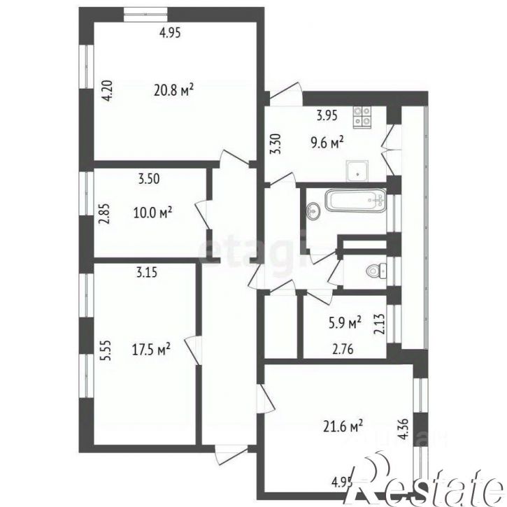 3-комн квартира улица Беляева, 22,  д. 22