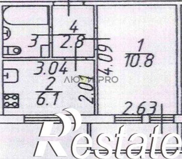 1-комн квартира улица Луначарского, 22 к1,  д. 22 к1