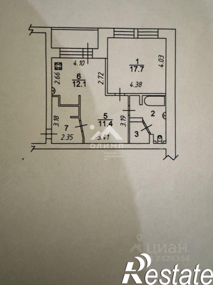 2-комн квартира Ленинградская улица, 40А,  д. 40А