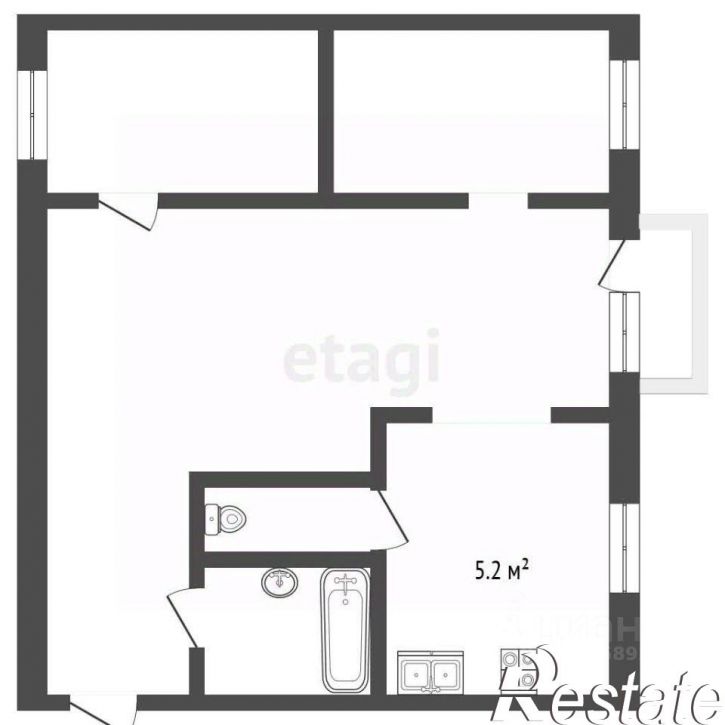 3-комн квартира улица Клубова, 60А,  д. 60А