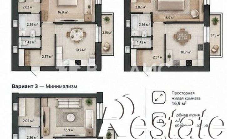 1-комн квартира Осановский проезд, 33,  д. 33