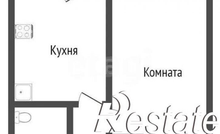 1-комн квартира улица Гагарина, 80Б,  д. 80Б