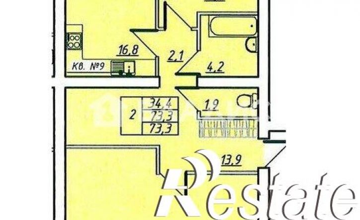 2-комн квартира Комсомольская улица, 35А,  д. 35А