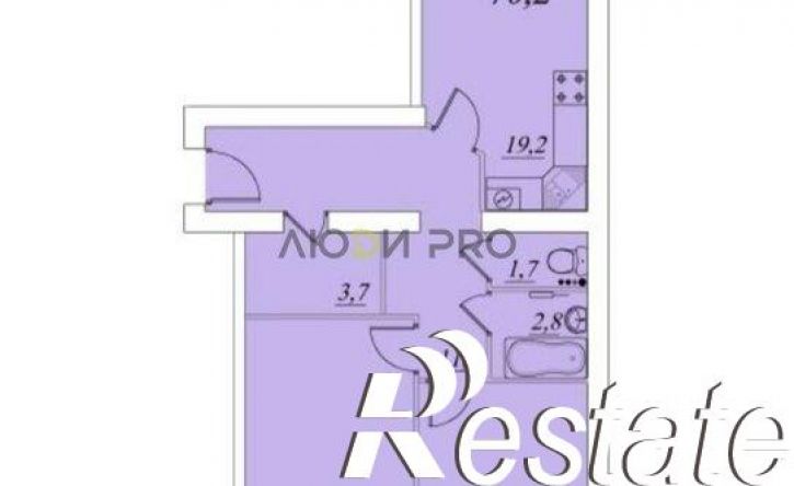 2-комн квартира улица Возрождения, 55 к1,  д. 55 к1