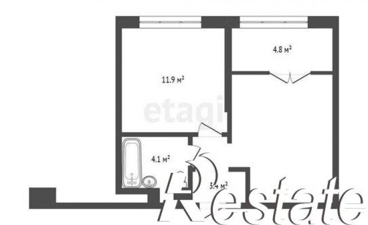1-комн квартира улица Возрождения, 35 к1,  д. 35 к1
